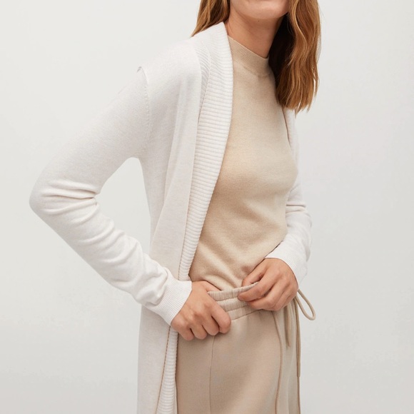 Mango Fine-knit Open Front Cardigan - Picture 3 of 10